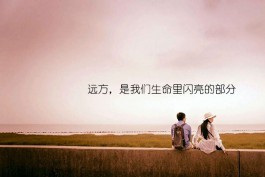 远方，是我们生命里闪亮的部分