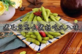 煮毛豆怎么煮好吃又入味（两种简单又美味的煮毛豆方法）