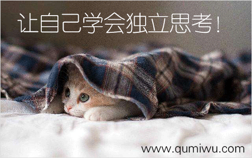 让自己学会独立思考