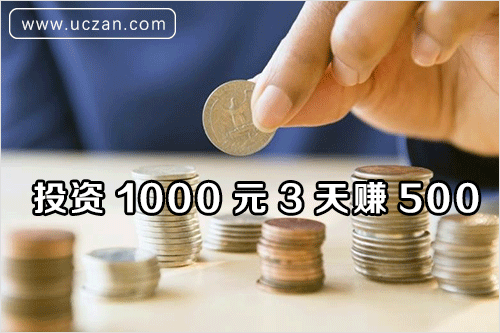 投资1000元3天赚500