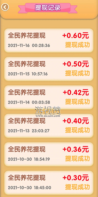 全民养花提现记录